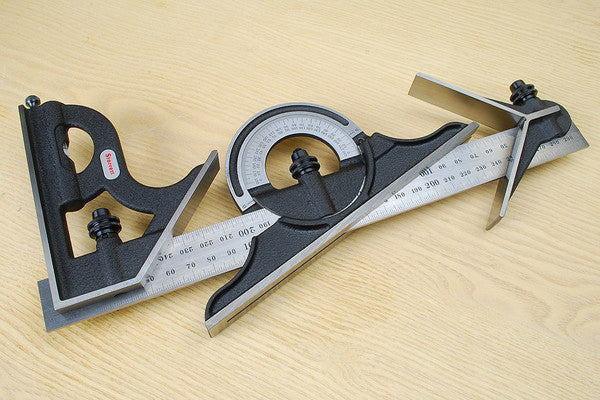 Starrett C435M-300 Metric Combination Set - Chrome Satin Blade 300mm